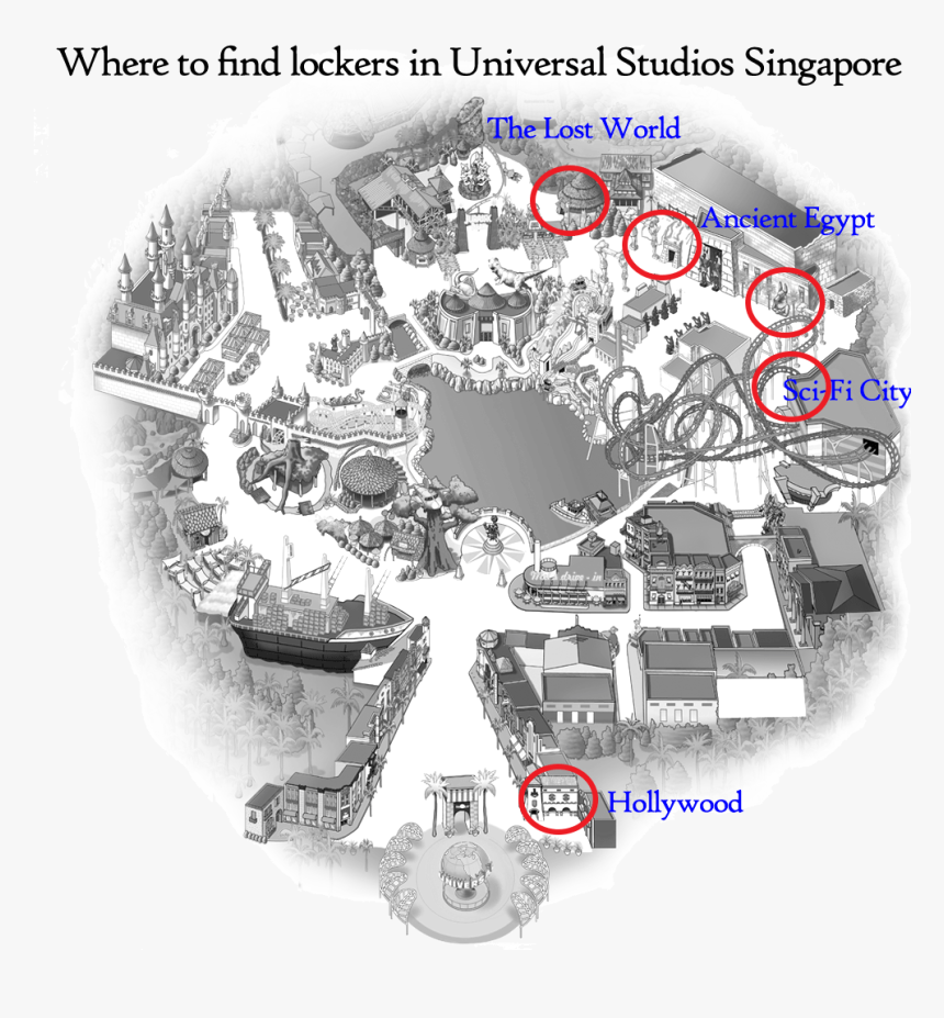 Lockers Universal Studios Singapore - Parallel, HD Png Download