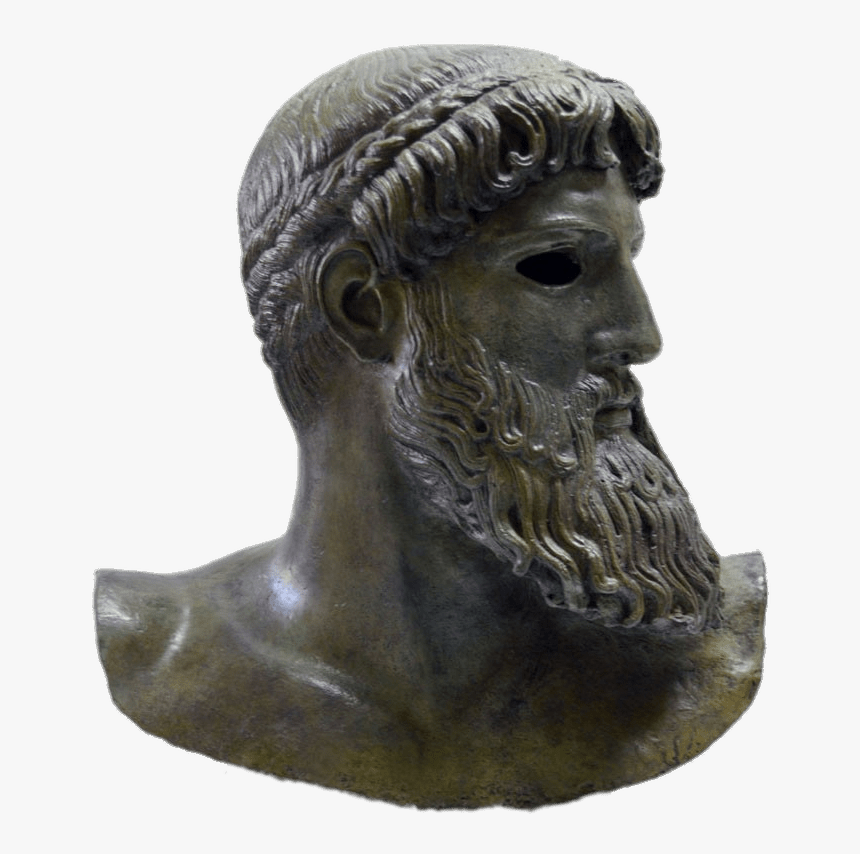 Head Of Poseidon - Poseidon Head Sculpture Png, Transparent Png