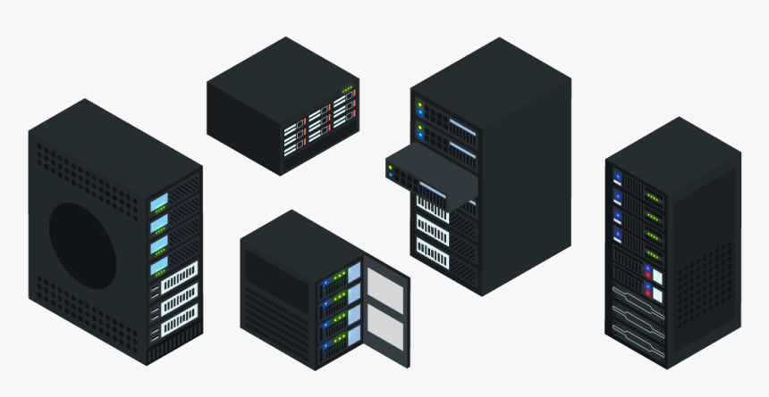 Hosted Servers, Storage, Rackmounted Servers Icon - Electronics, HD Png Download