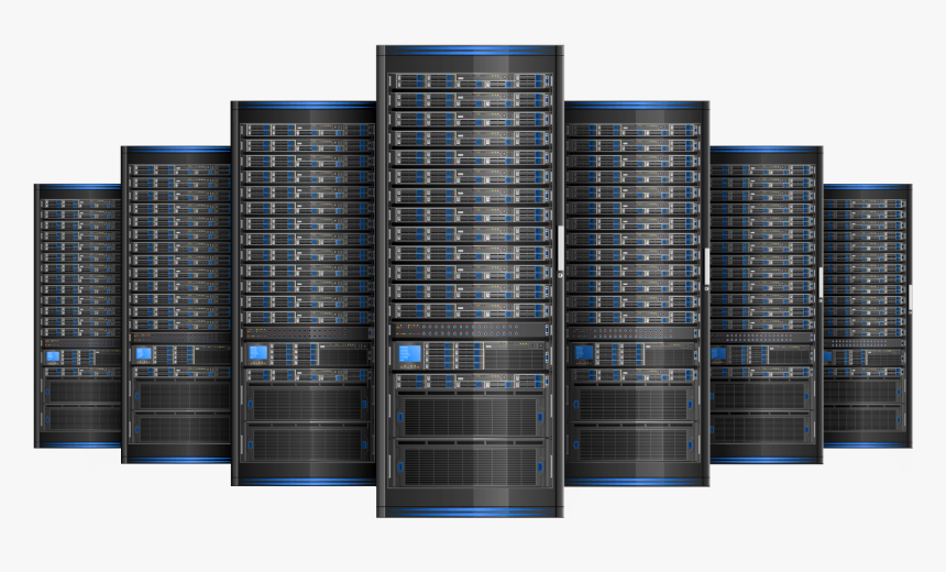 Row Of Servers Tinypng Mask - Computer Servers, Transparent Png