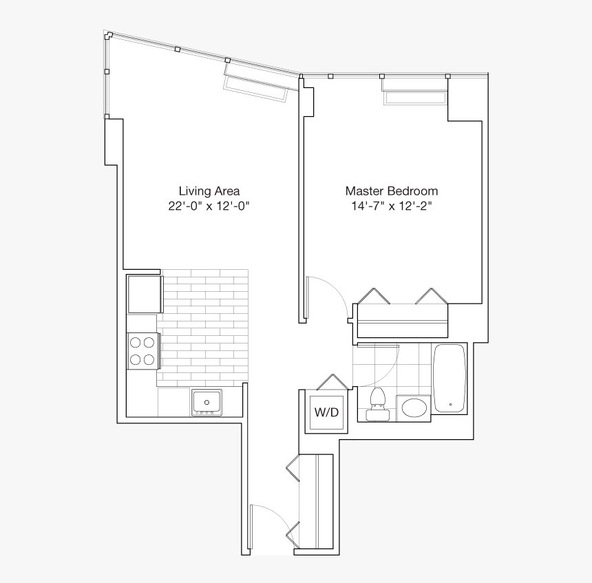 Residence L, Floors 37-47 - Floor Plan, HD Png Download