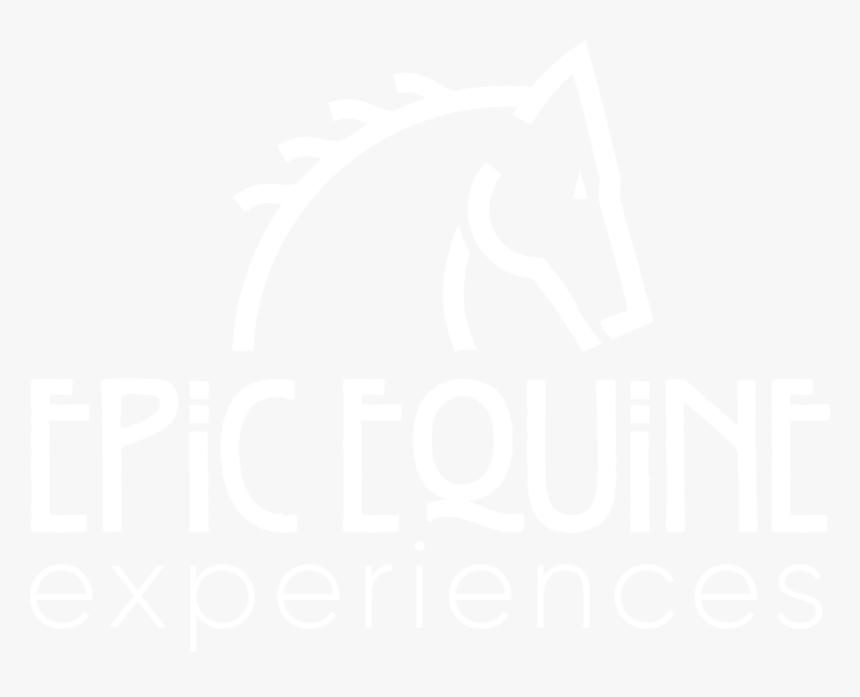 Epic Equine Logo White Trans - Johns Hopkins Logo White, HD Png Download