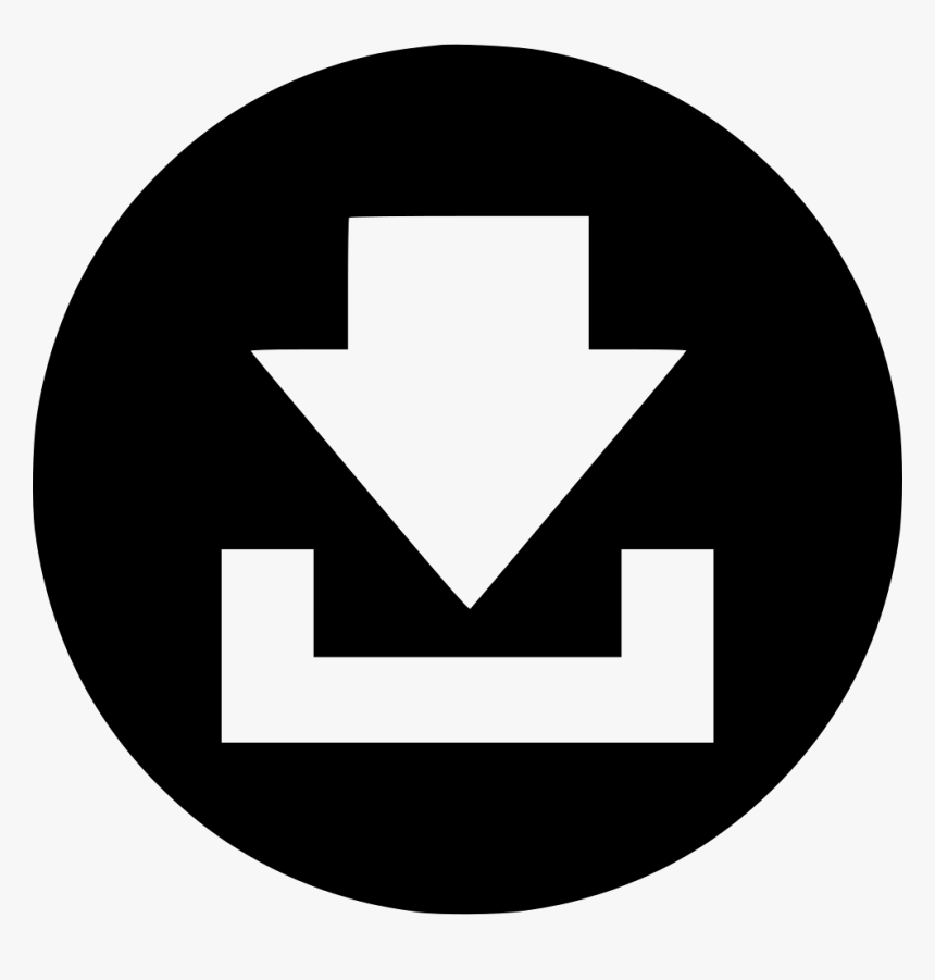 Arrow Down Download Downloads Downarrow Move - ลูก ศร ชี ลง สี ขาว, HD Png Download
