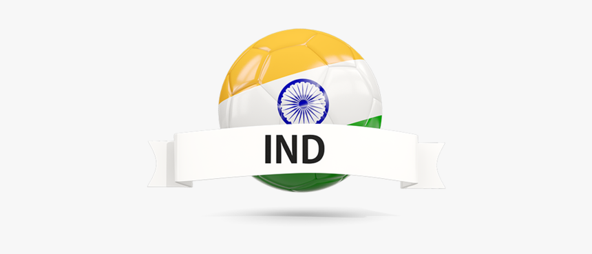 Football With Flag And Banner - Circle, HD Png Download