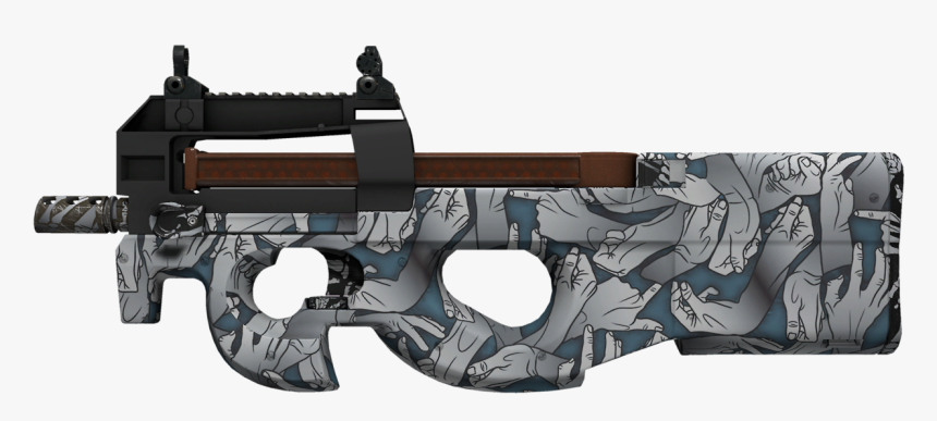 Death Grip - P90 Cs Go, HD Png Download