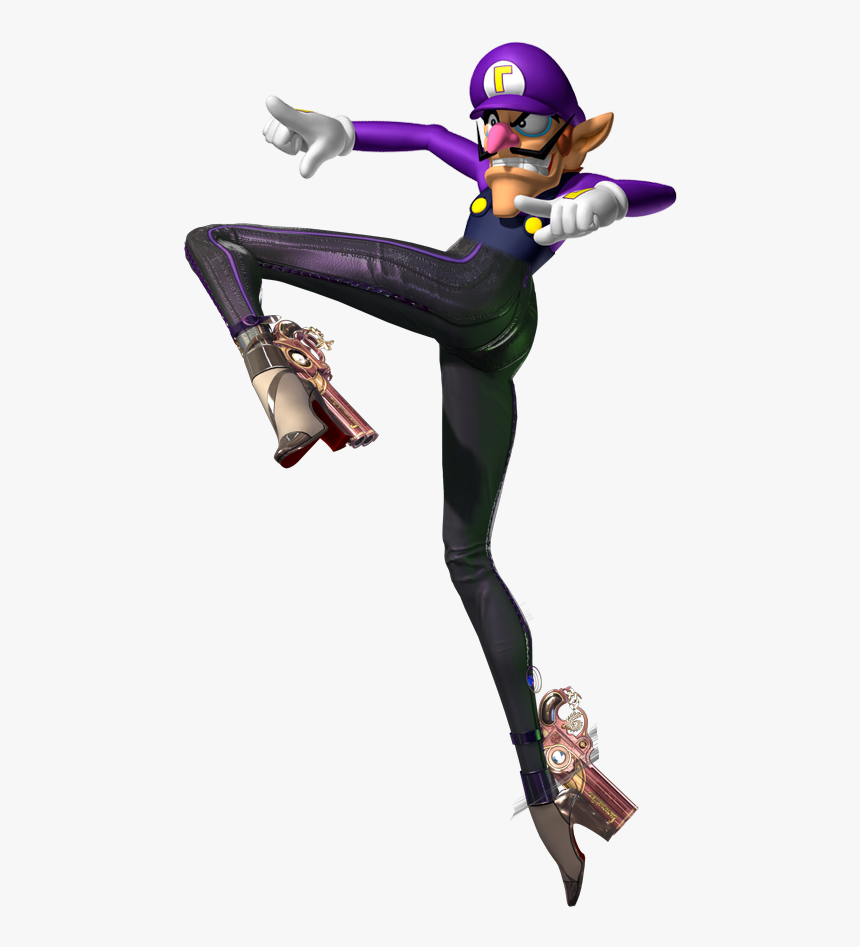 Waluigi If He Put On Zss Shoes - Bayonetta Waluigi, HD Png Download