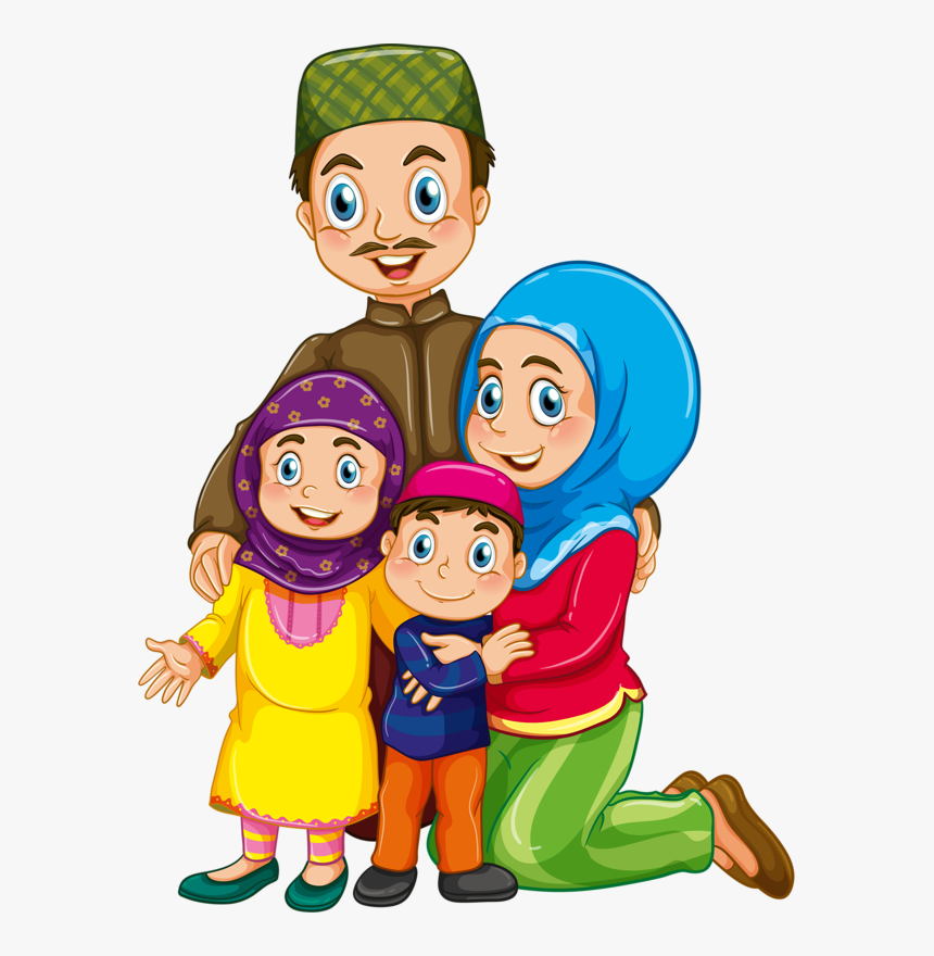 Png Pinterest Clip - Clip Art Muslim Family, Transparent Png