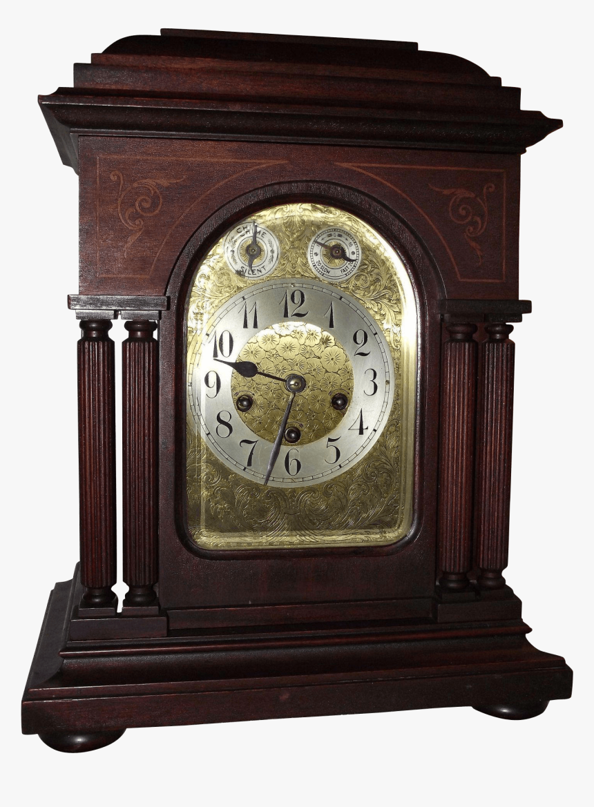 Horloge À Carillon Westminster En Acajou - Clock, HD Png Download