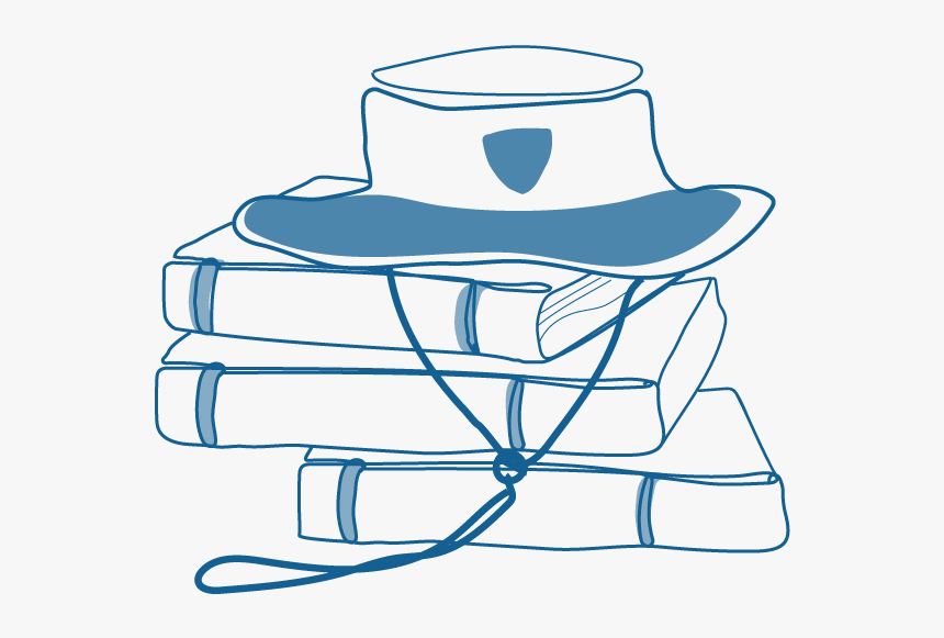 An Illustration Of A School Hat On Top Of A Pile Of, HD Png Download