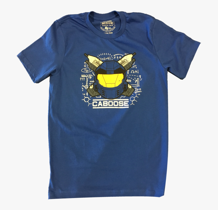 Blue Caboose Helmet Crest Tee - Active Shirt, HD Png Download