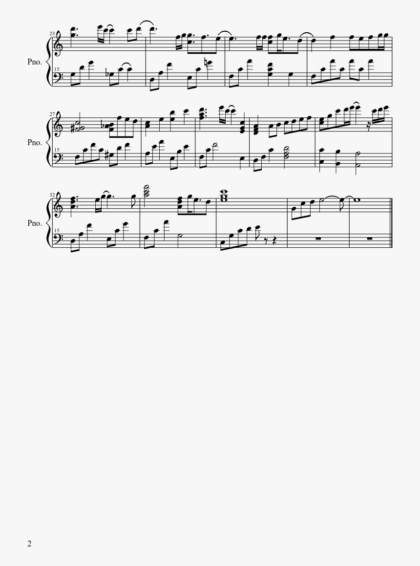 Chicken Song Sheet Music, HD Png Download