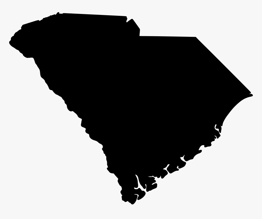 Flag Of South Carolina Topographic Map Clip Art - South Carolina State Png, Transparent Png
