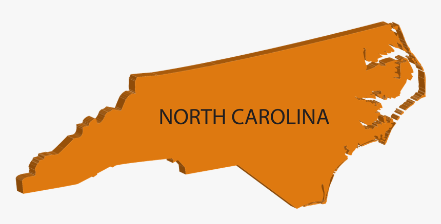 North, Carolina, Map, State, Geography, United, States - North Carolina Map Small, HD Png Download