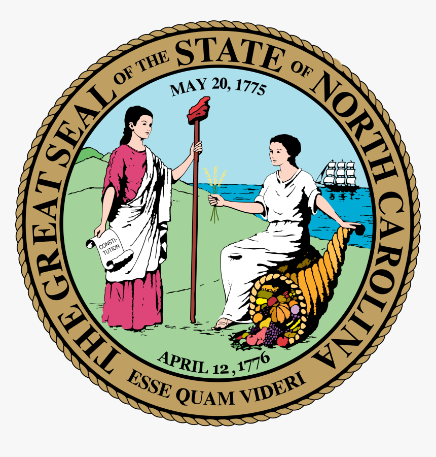 North Carolina Seal Vector, HD Png Download