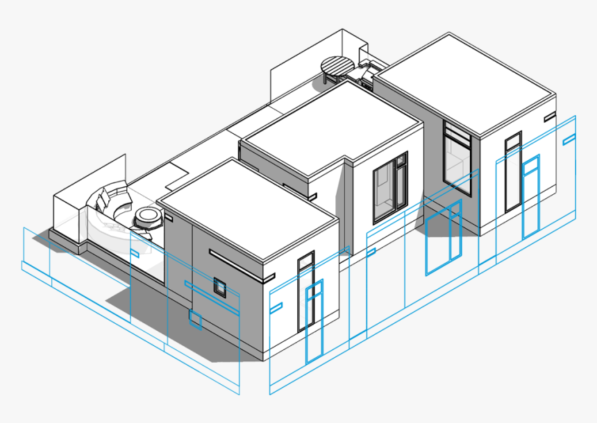 Sketchup Drawing Basic Clip Art Black And White Download - House Sketchup Png, Transparent Png