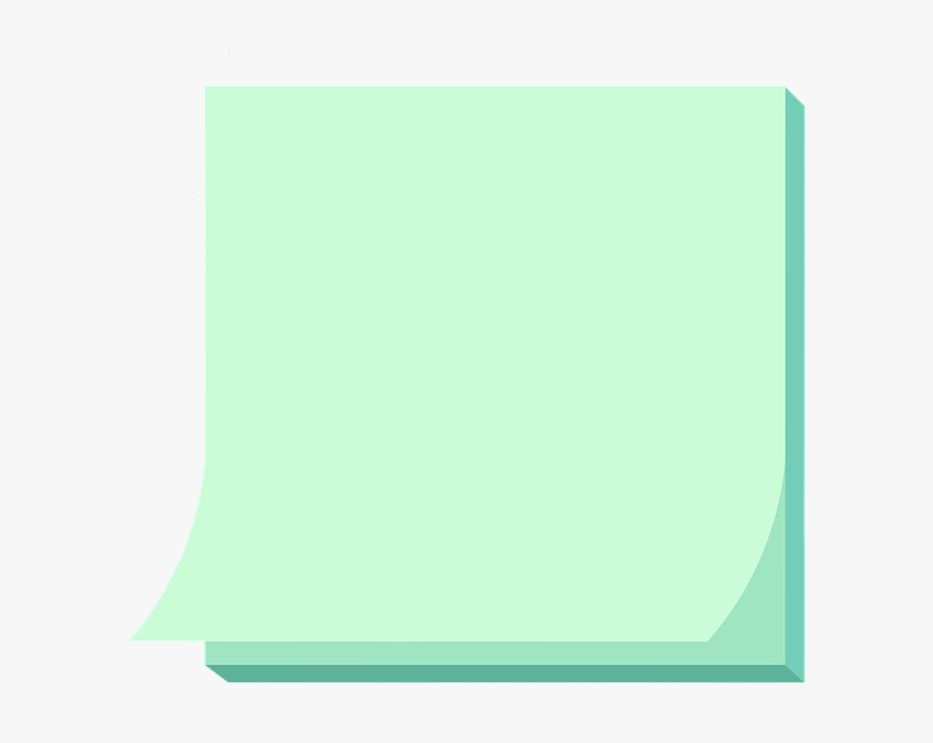 Post It Verde Png, Transparent Png