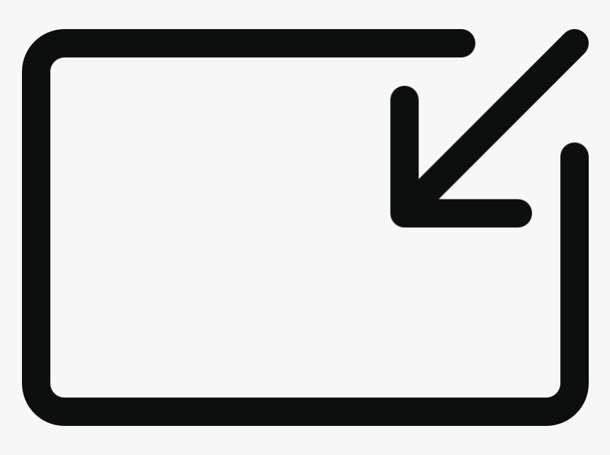 Arrow Fullscreen Box Exit, HD Png Download