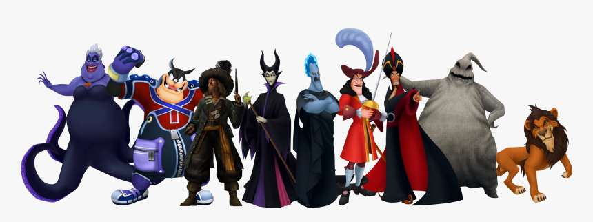 Kingdom Hearts Villains, HD Png Download