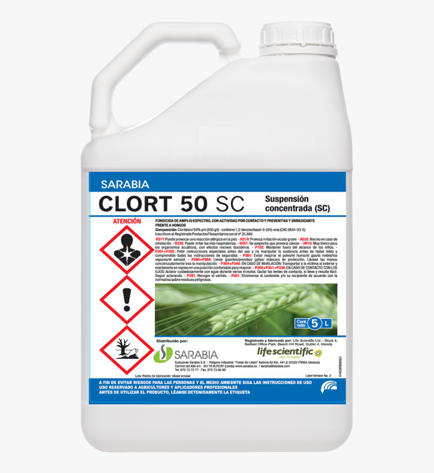 Clort 50 Sc - Plastic Bottle, HD Png Download