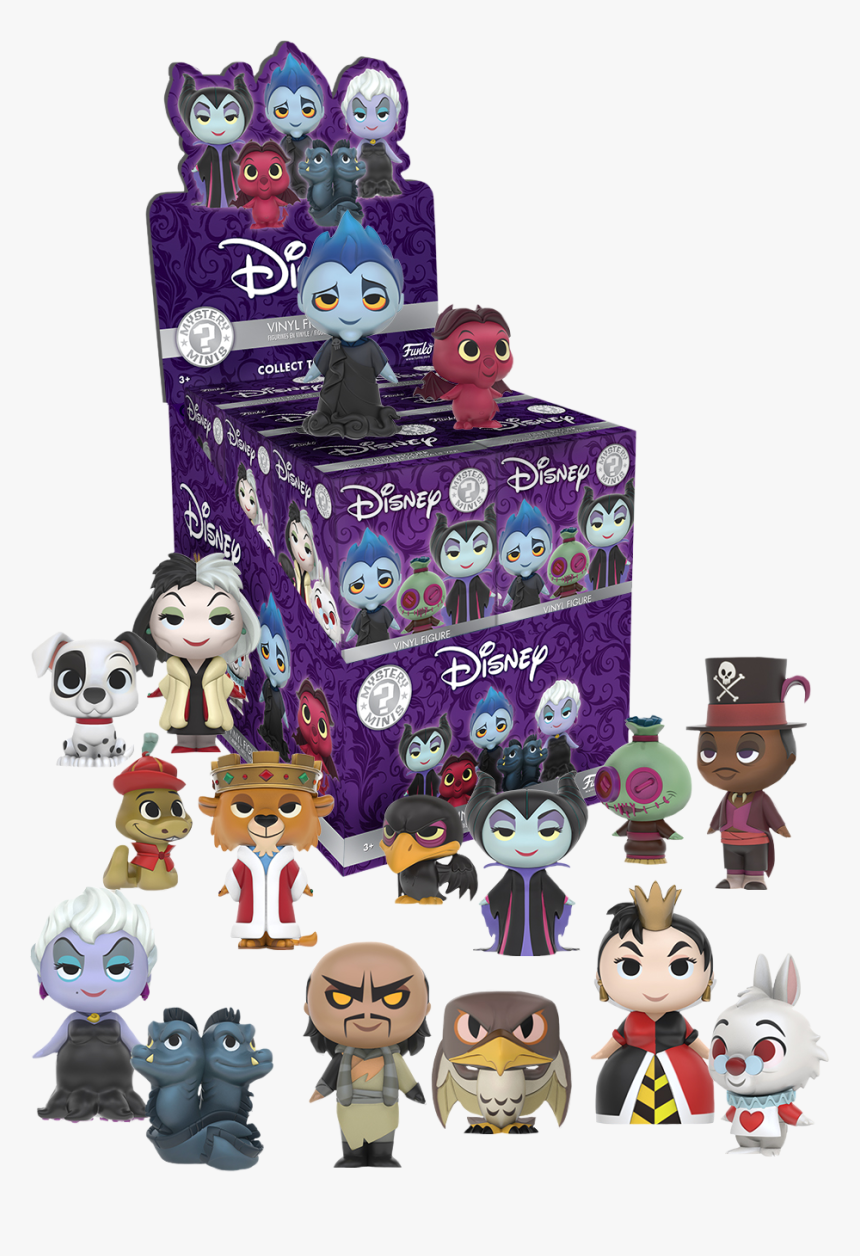 Villains Mystery Mini Blind Box Display - Disney Villains Mystery Minis, HD Png Download