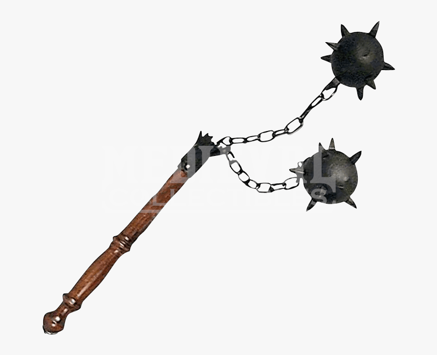 Clip Art Heavy Flail - Spiked Ball On Chain, HD Png Download