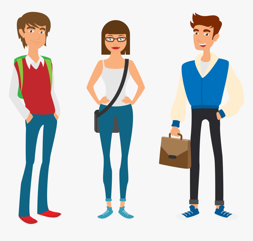 Student University Estudante College Instituto Universitxe1rio - College Student Vector Png, Transparent Png