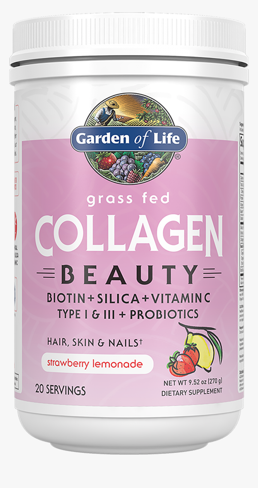 Collagen Beauty Strawberry Lemonade - Strawberry, HD Png Download