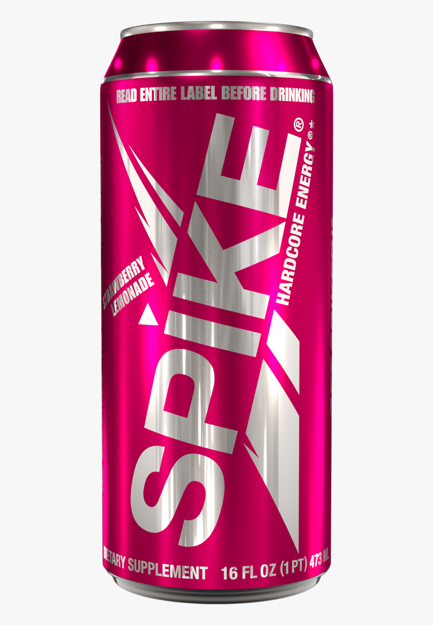 Spike Hardcore Energy Strawberry Lemonade - Spike Strawberry Lemonade, HD Png Download
