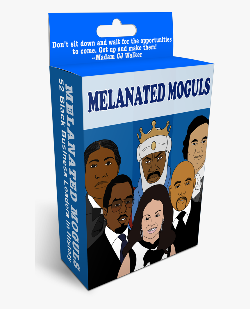 Melanated Moguls Flashcards Black Business Leaders - Cartoon, HD Png Download