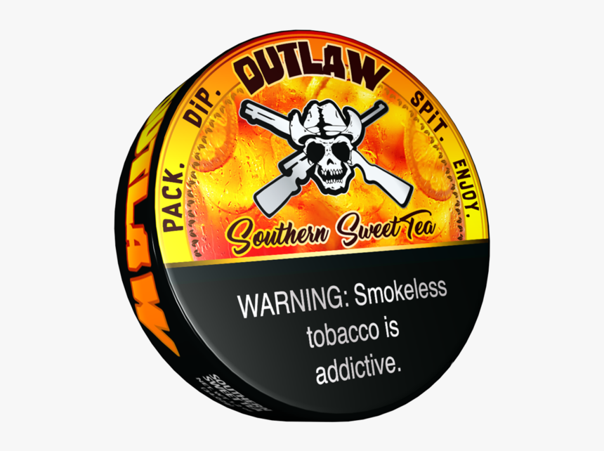 Outlaw Southern Sweet Tea Flavor Dip Tobacco - Outlaw Southern Sweet Tea, HD Png Download
