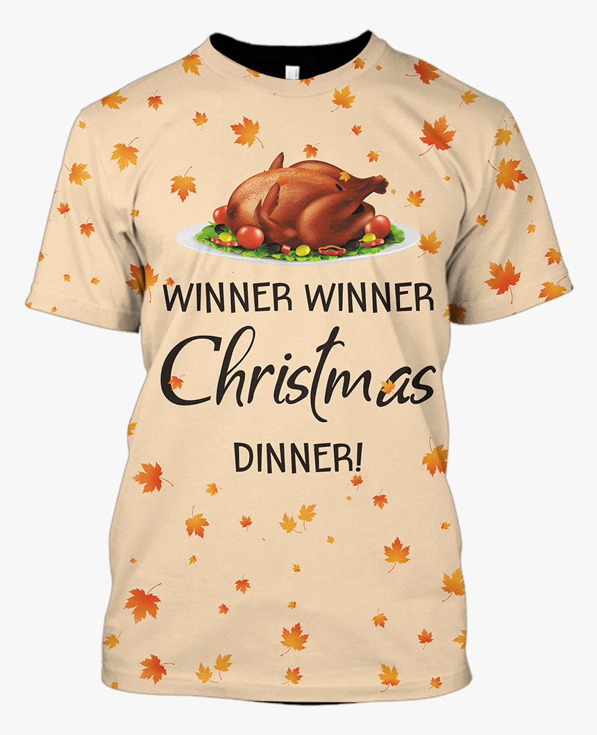 3d Christmas Dinner Full Print T Shirt - Punxsutawney Phil, HD Png Download