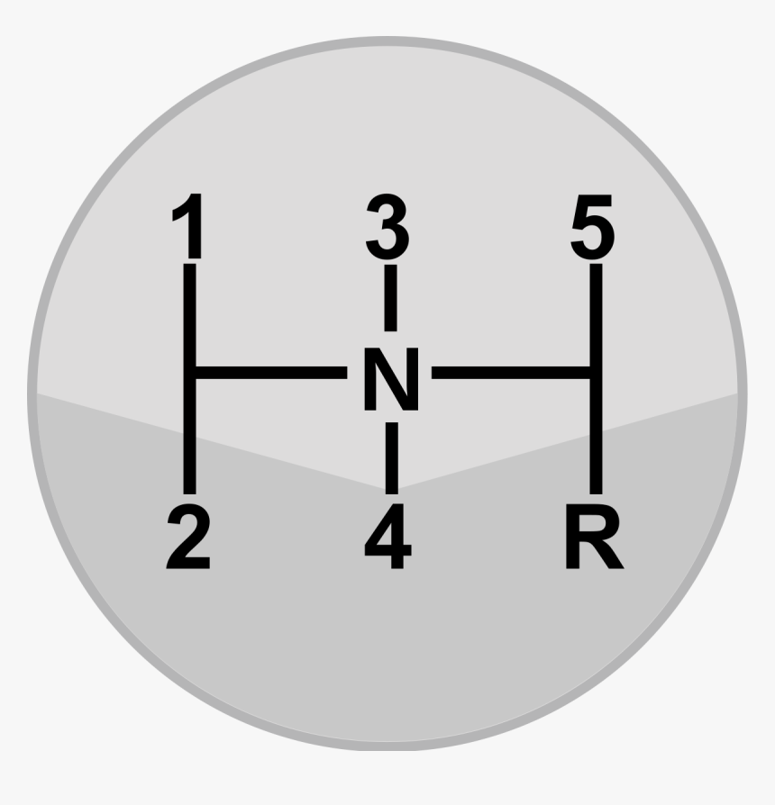 5 Speed Shift Pattern, HD Png Download