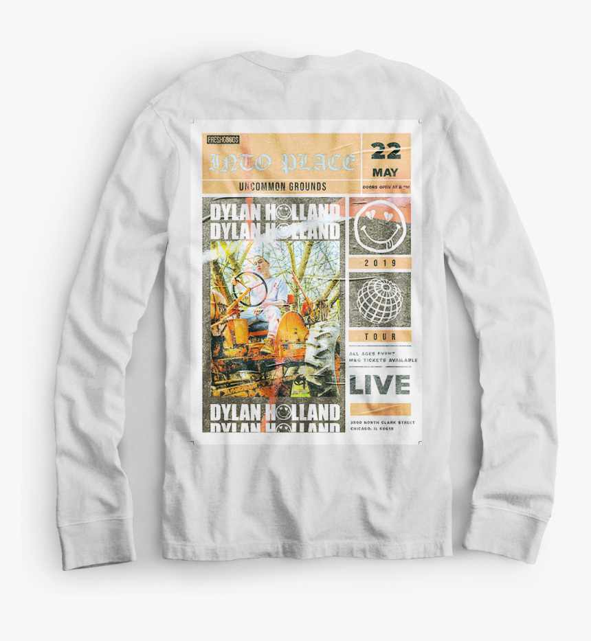 Long Sleeve Tee Back Trans - Sweatshirt, HD Png Download