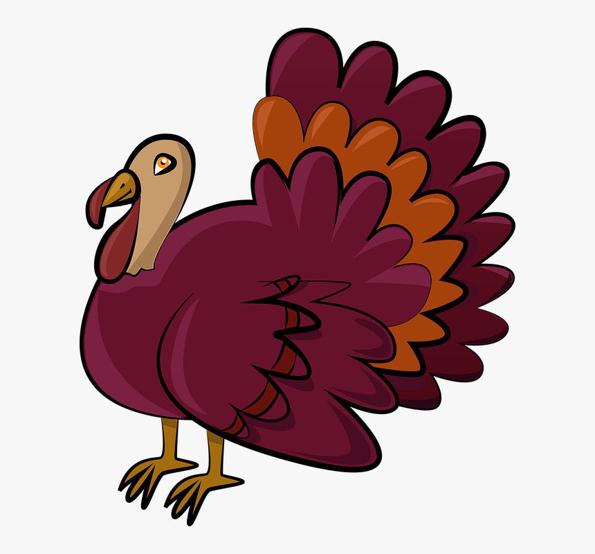 Turkey, Christmas, Dinner - Cartoon, HD Png Download
