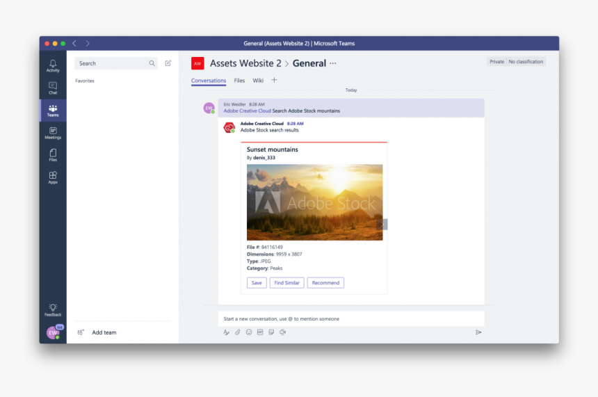 Microsoft Teams Adobe Creative Cloud, HD Png Download