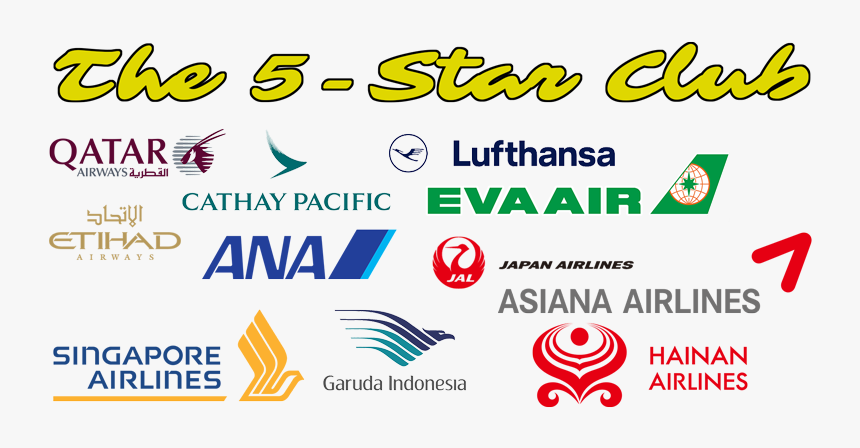 Skytraxx 5-star Airlines - Singapore Airlines, HD Png Download