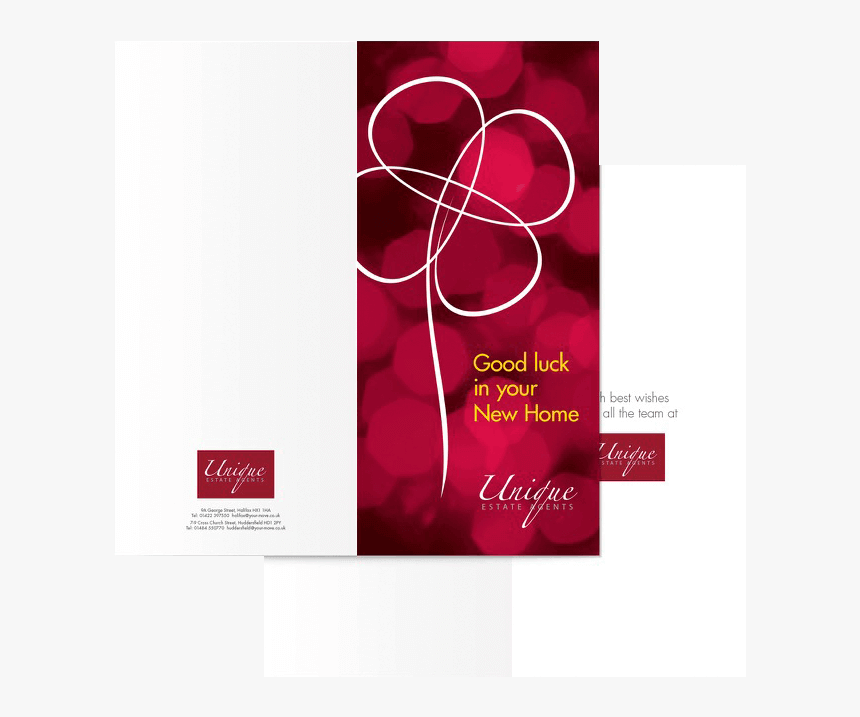 Good Luck In Your New Home - New Home Cards From Estate Agent, HD Png Download
