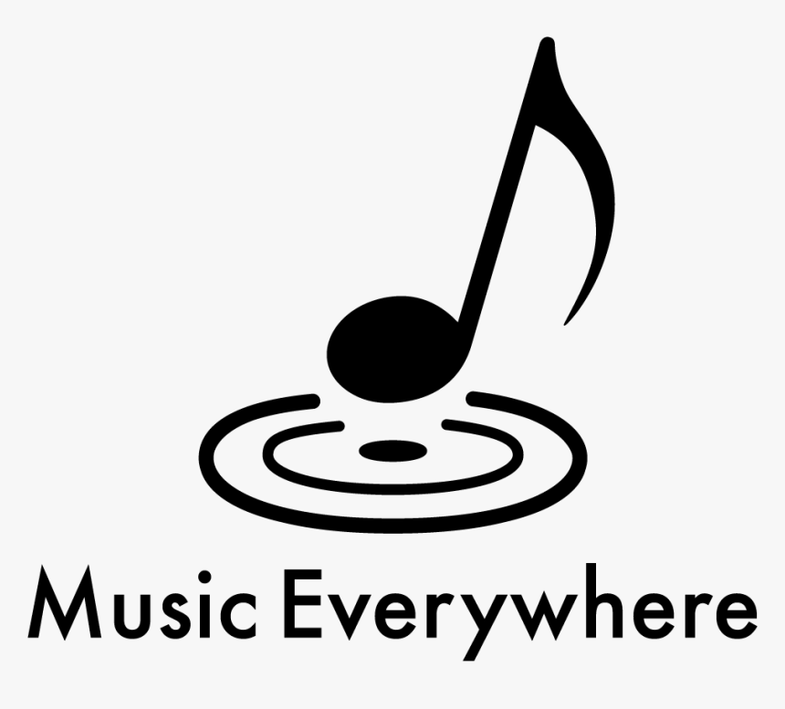 P Musiceverywherelogo Black - Graphic Design, HD Png Download