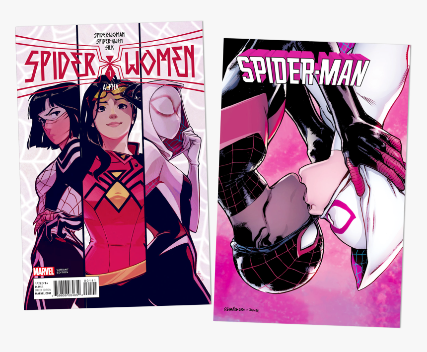 Silk And Spider Gwen, HD Png Download