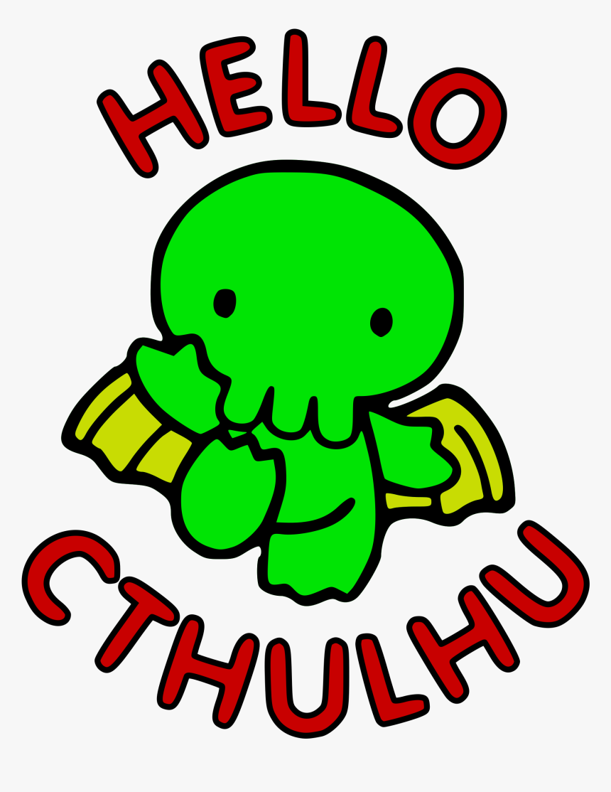 This Free Icons Png Design Of Hello Cthulhu - Hello Cthulhu, Transparent Png