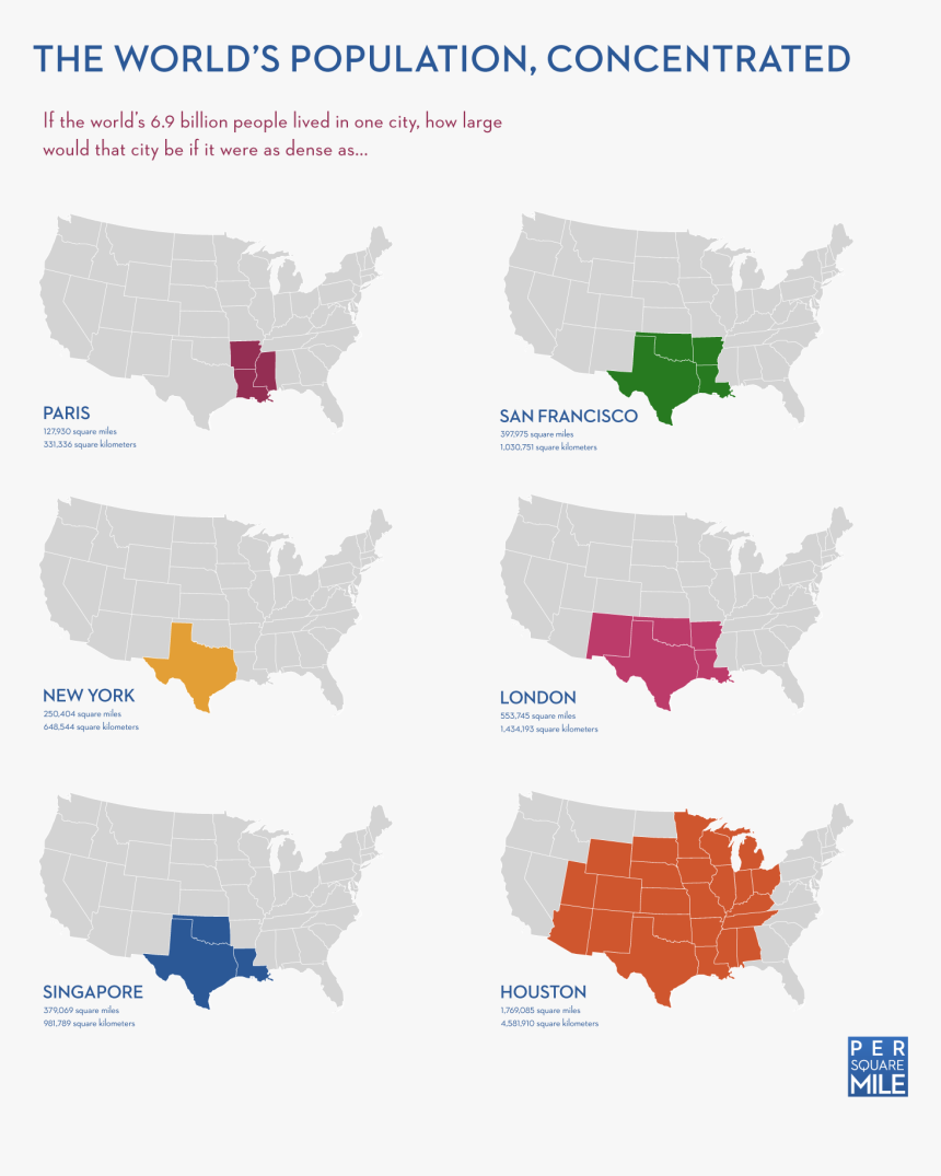 World Population Fit In Texas, HD Png Download , Transparent Png Image
