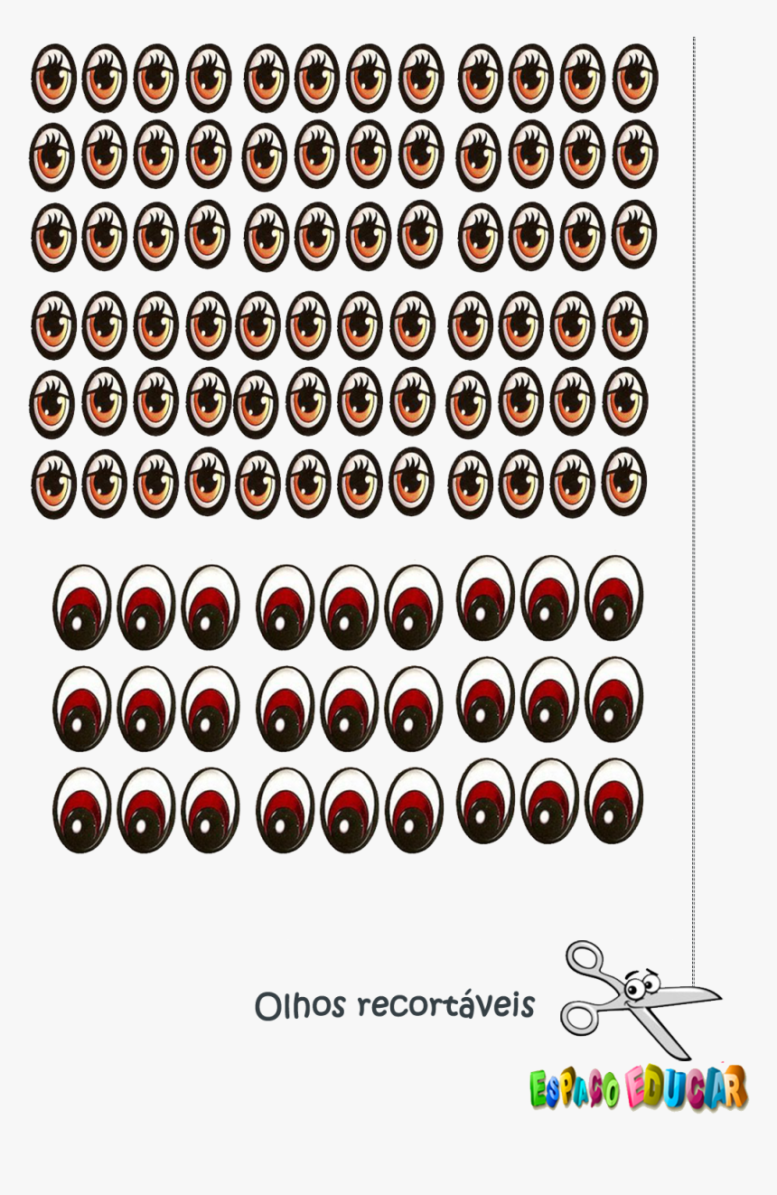 Olhos Para Biscuit Para Imprimir, HD Png Download