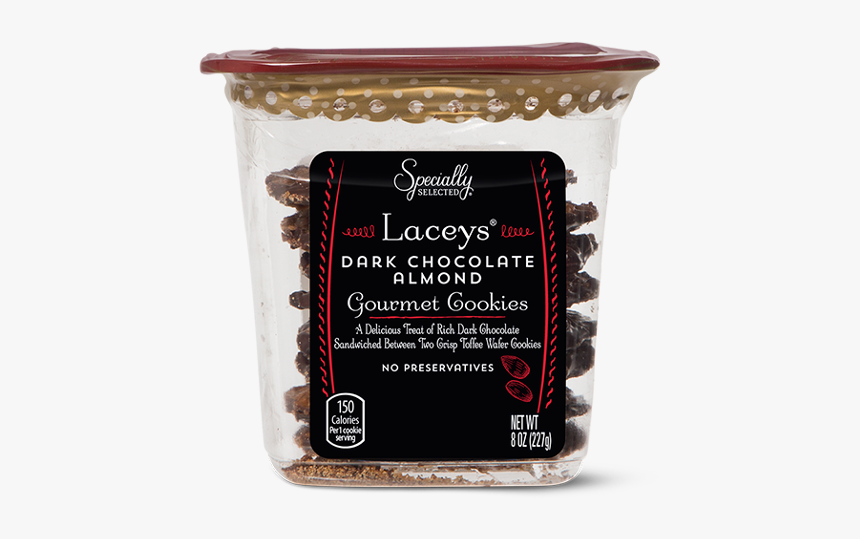 Aldi Laceys Dark Chocolate Almond Cookies - Dark Chocolate Almond Lacey Cookies, HD Png Download