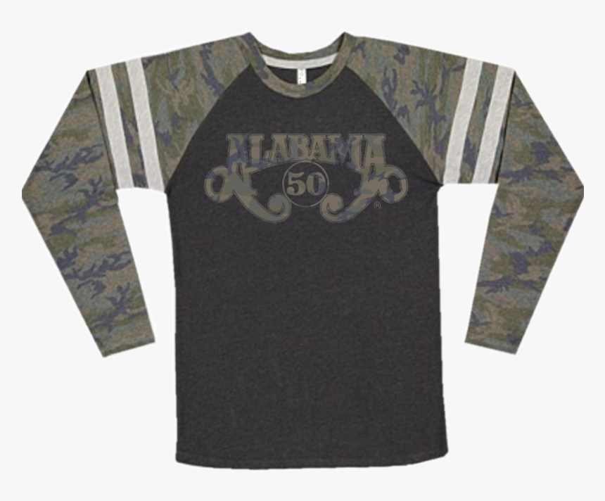 Alabama Long Sleeve Smoke And Camo Gameday Tee 
 Title - T-shirt, HD Png Download