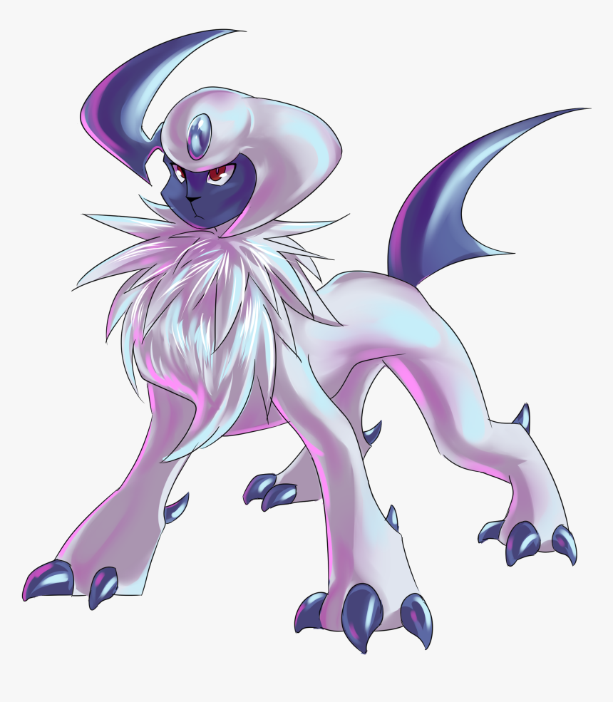 Absol Shiny Absol Since They Were Both Suggested Fun - Cartoon, HD Png Download