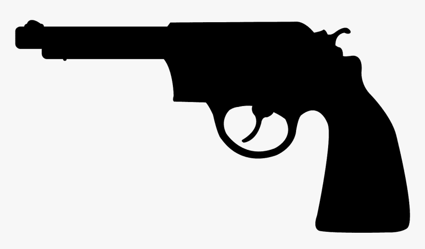 Revolver Clipart Silhouette, HD Png Download