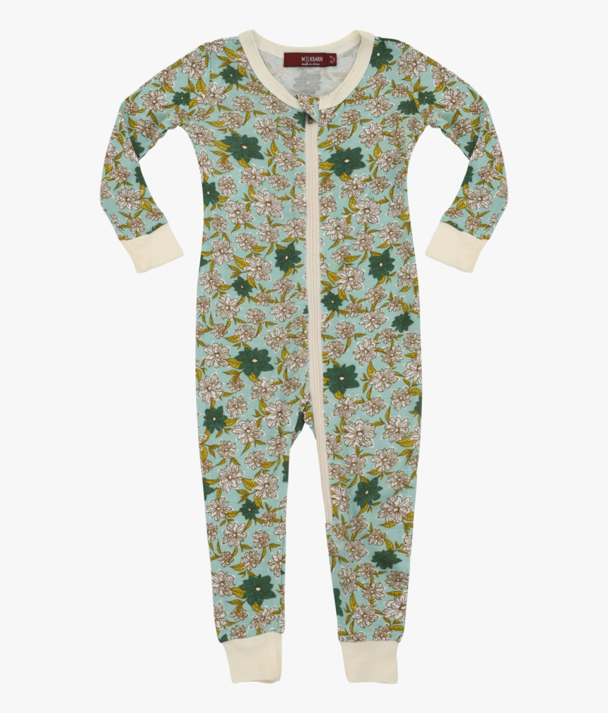 Milkbarn Baby Bamboo Zipper Pajama - Pajamas, HD Png Download