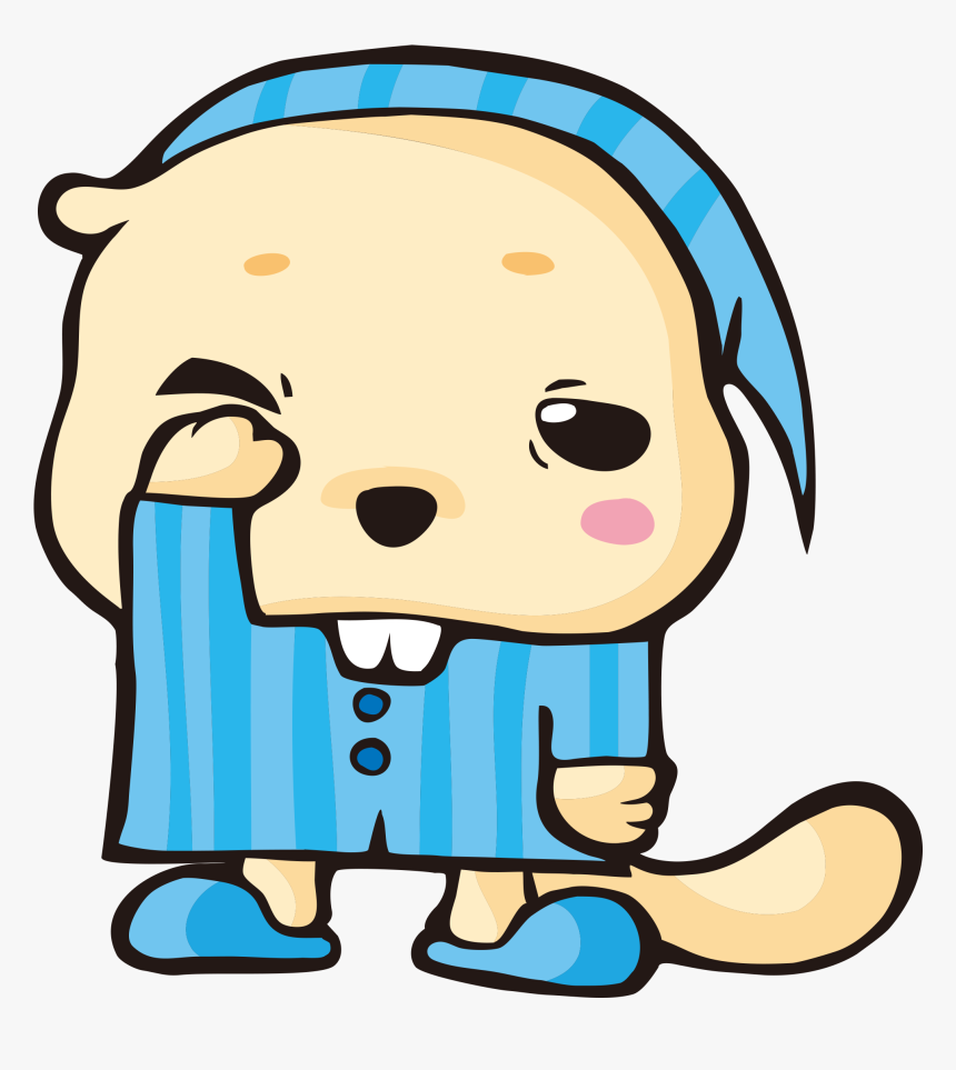Beaver Pajamas Clip Art - Pajama Clipart, HD Png Download