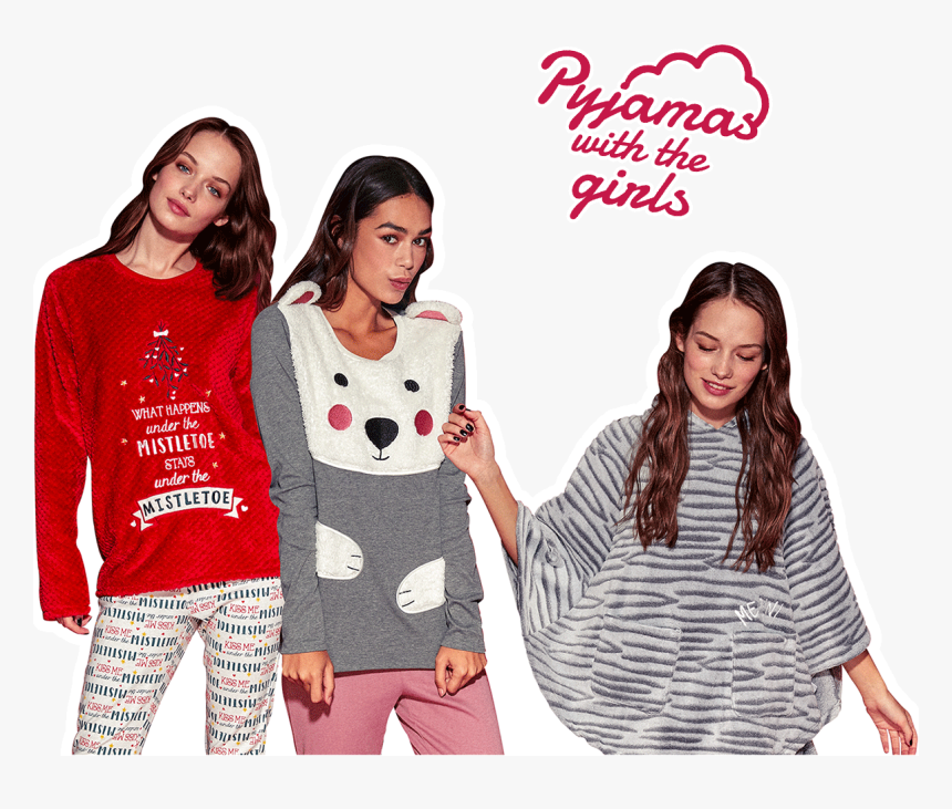 Transparent Christmas Girls Png - Tezenis Christmas Collection, Png Download