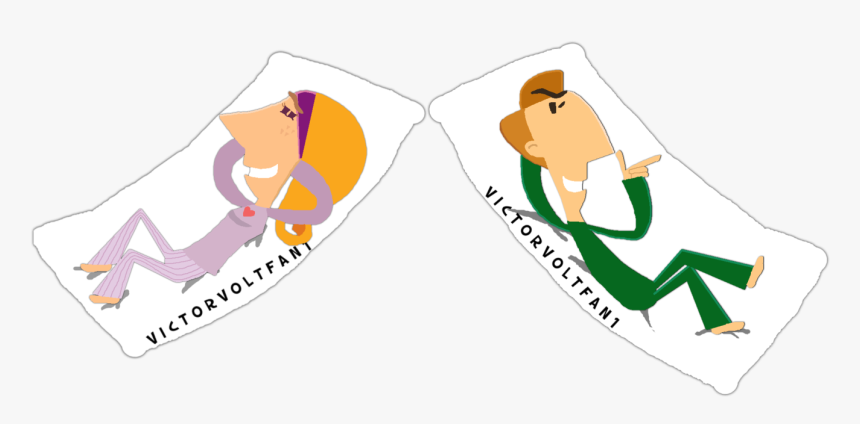 Victor N Anita Hugging Pillows By Victorvoltfan1, HD Png Download